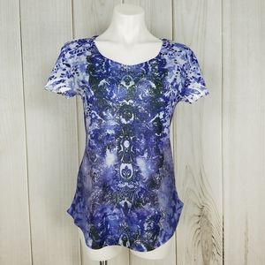 One World Boho Chakras Blue Top